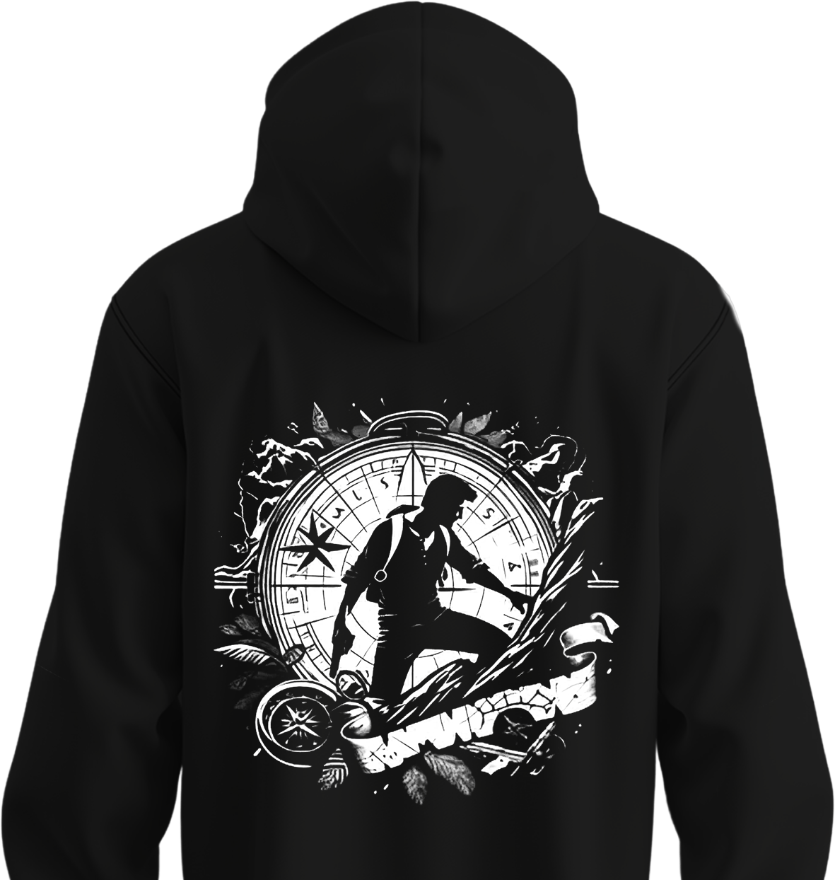 Charting the Lost Uncharted Hoodie Back